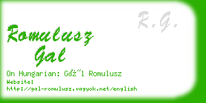 romulusz gal business card
